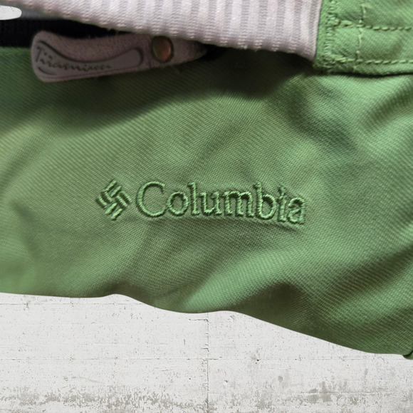 Columbia Green Titanium Faux Fur Lined Winter Snowboard Ski Jacket Size Medium - Picture 8 of 16